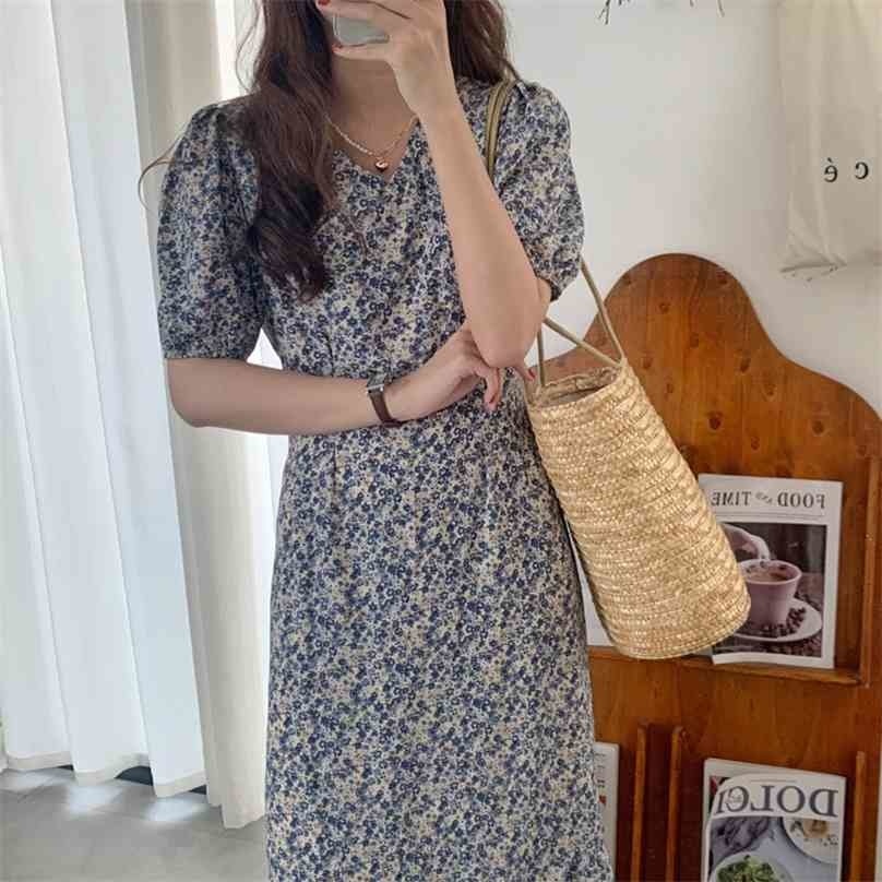 

Chic Prom Florals Slim V-Neck Trumpets Party Printing Elegance Long Dress Mermaid Femme All Match Vestidos 210525, Photo color