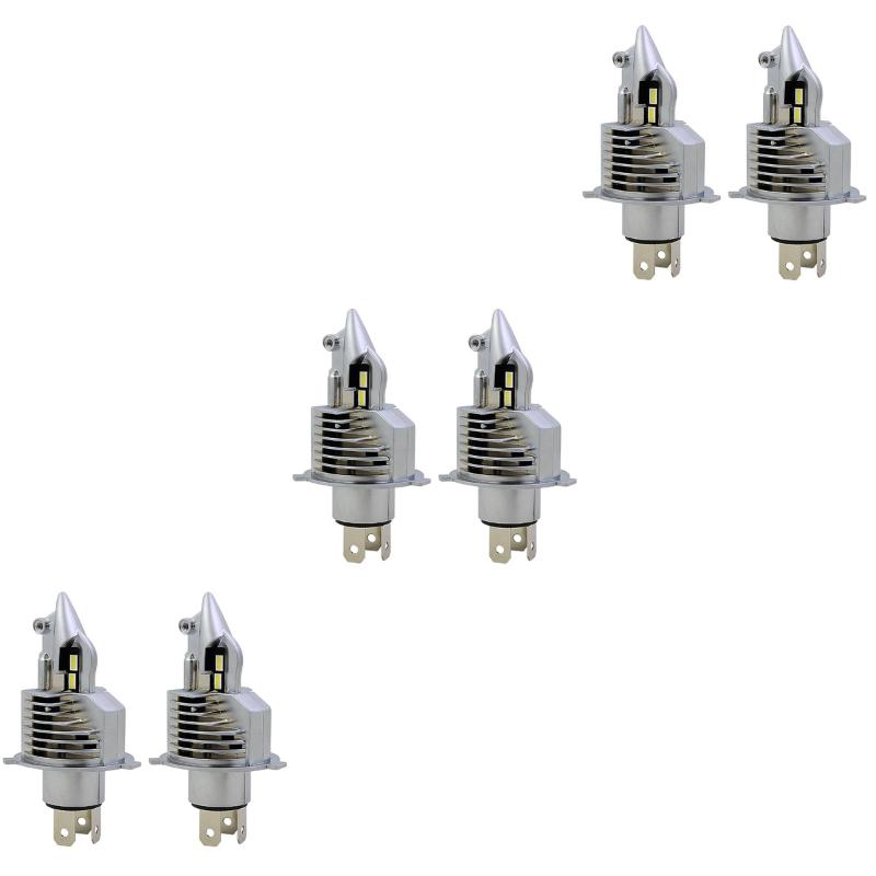 

Car Headlights 6 Pcs High Bright Auto H4 30W Headlight Bulbs Universal LED