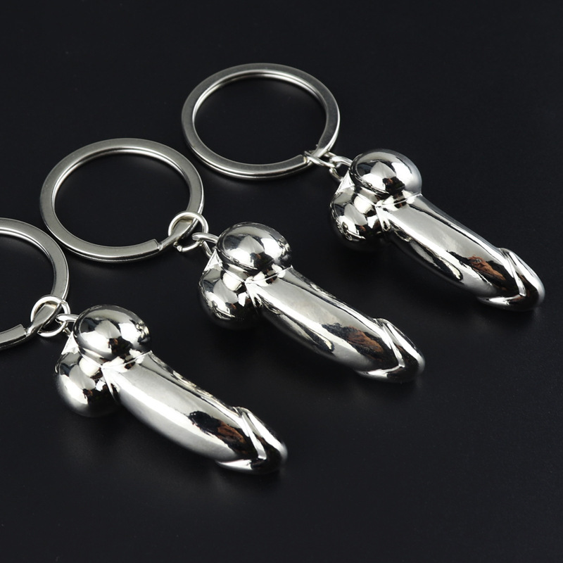 

Adult Products Male Organ Metal Keychain Creative Gifts Funny Model Key Chain