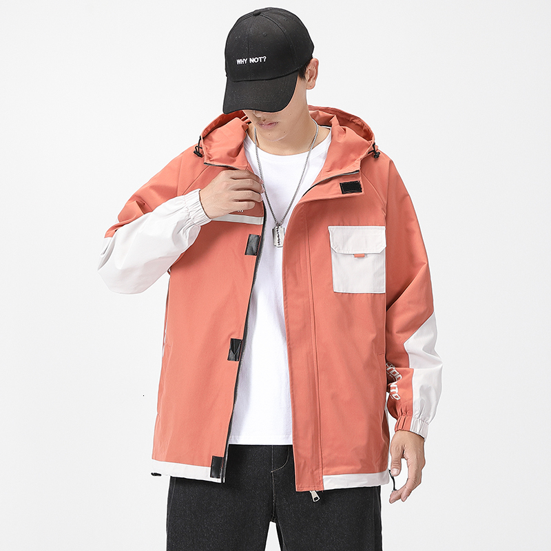 

2021 Casual England Style New Spring Autumn Cargo Jacket Men's Brand Clothes Plus Oversize M-5xl with Hoodies Jk003 Ac6u, Jk003 1