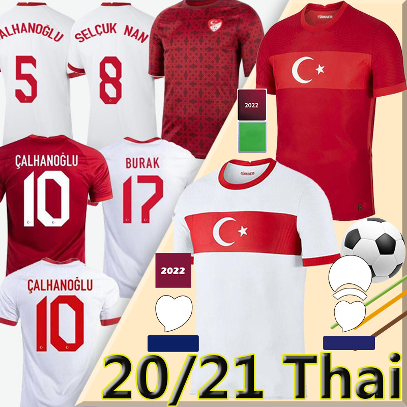 

2021 Turkey Euro Soccer Jerseys CELIK DEMIRAL OZAN KABAK CALHANOGLU YAZICI Home away white red SOYUNCU BURAK Football Shirt training Uniforms, Away women