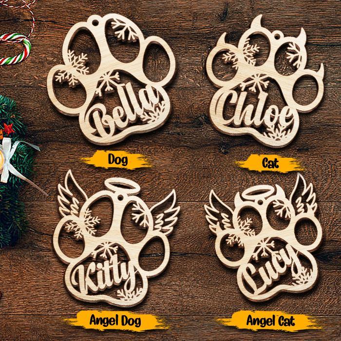 

Christmas Decorations Personalized Dog Gift Wooden Tree Year 2022