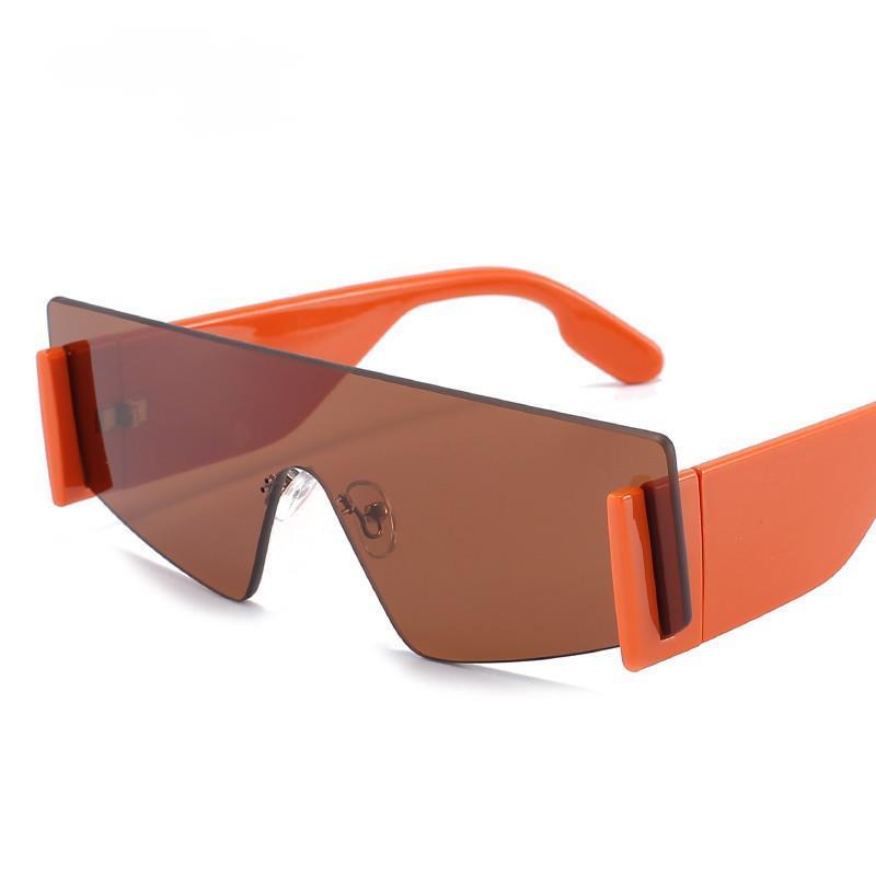 

Sunglasses Oversized Square Women 2021 Fashion Metal Frame Vintage Sun Glasses Men Shades Retro Gradient Visor Zonnebril Dames