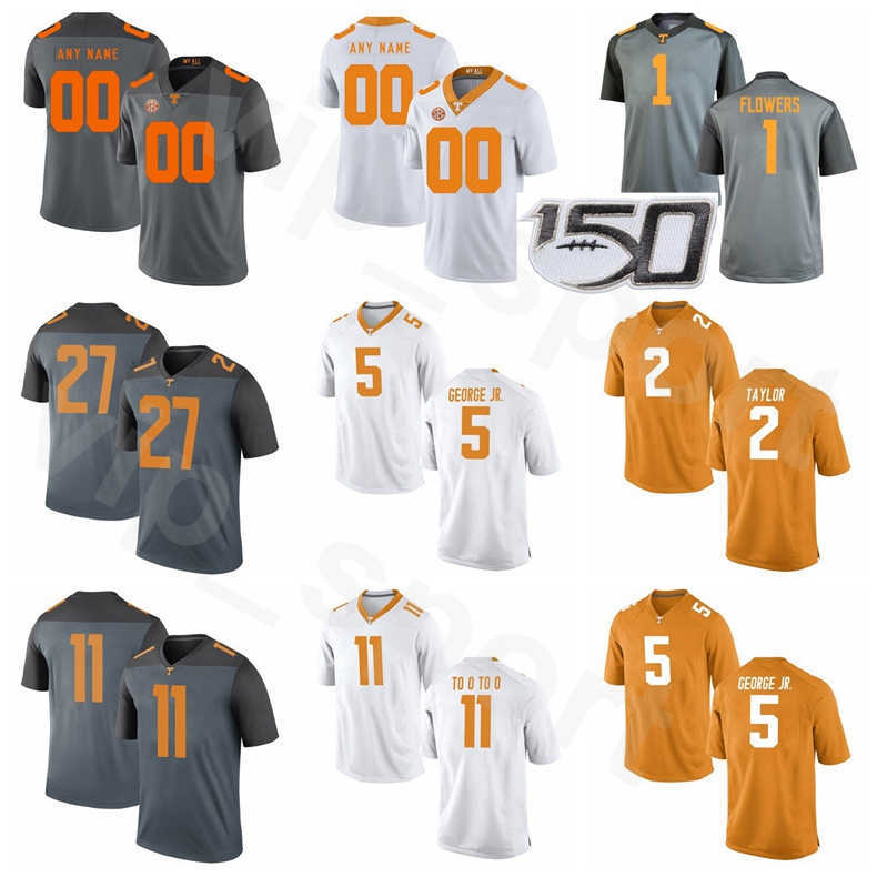 

NCAA SEC College Football Tennessee Volunteers 1 Trevon Flower Jersey 11 Henry Too 2 Alontae Taylor 5 Kenneth George Quavaris Crouc, Orange