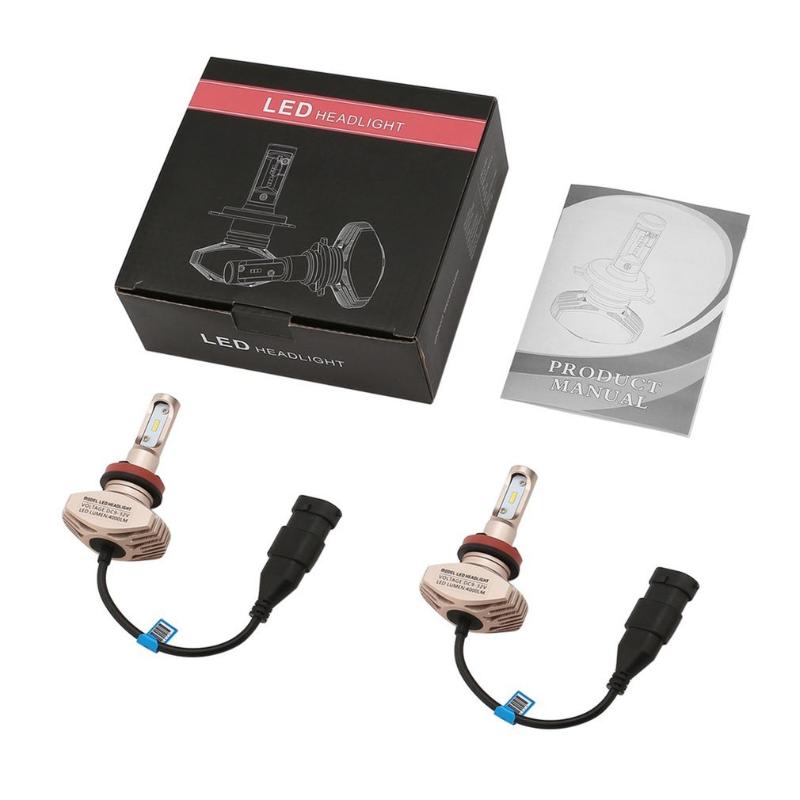 

Car Headlights Ultra Bright LED Headlight Bulbs M1-H11/H4 Socket DC 9-32V 4000LM CSP Waterproof Headlamp Auto Vehicle Replace Front