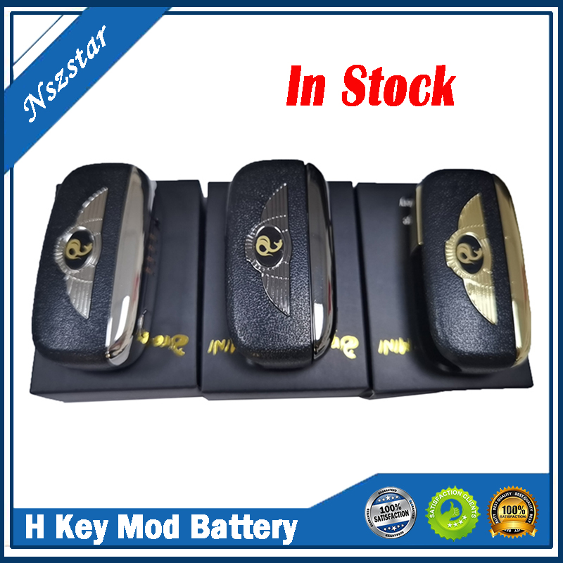 

H Key Mod Battery 650mAh Adjustable Voltage Vape VV Flip Box 510 Thread for Thick Oil Cartridge