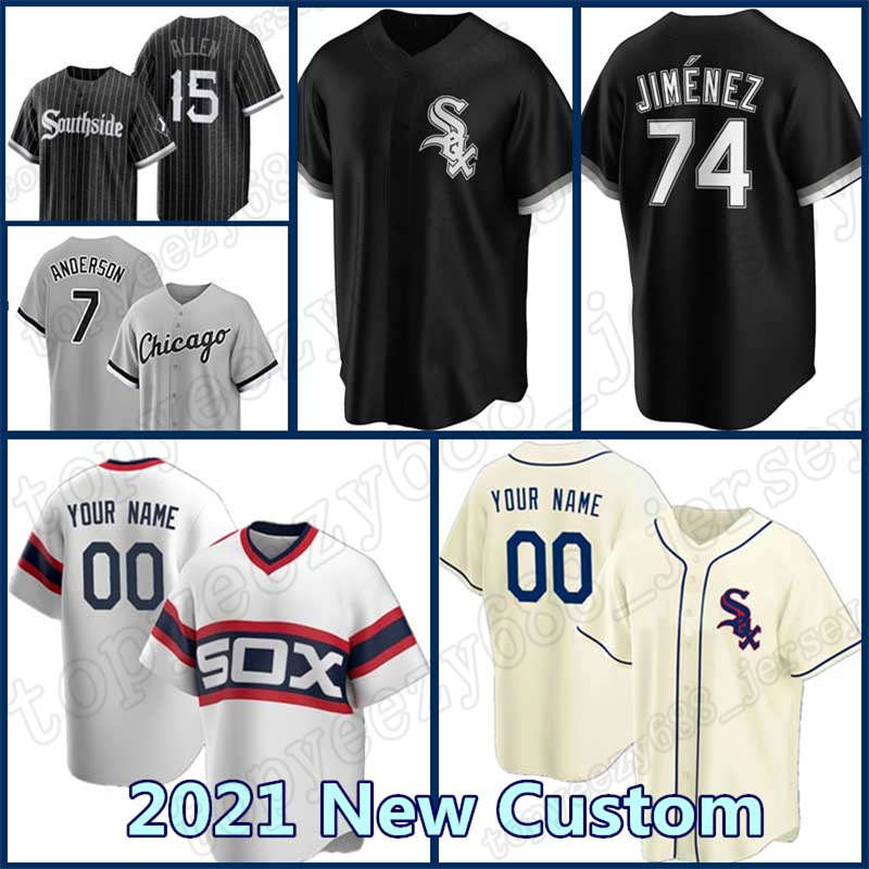 

Custom 16 Liam Hendriks White Jersey 74 Eloy Jimenez Chicago Baseball Yoan Moncada Frank Thomas Sox Jose Abreu Eaton Lucas Giolito, Blue;black