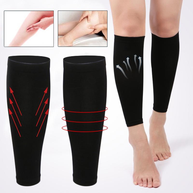 

Socks & Hosiery Women Compression Calf Prevent Varicose Veins Slim Sock Men Outdoor Running Long Pressure Stockings, Black;white