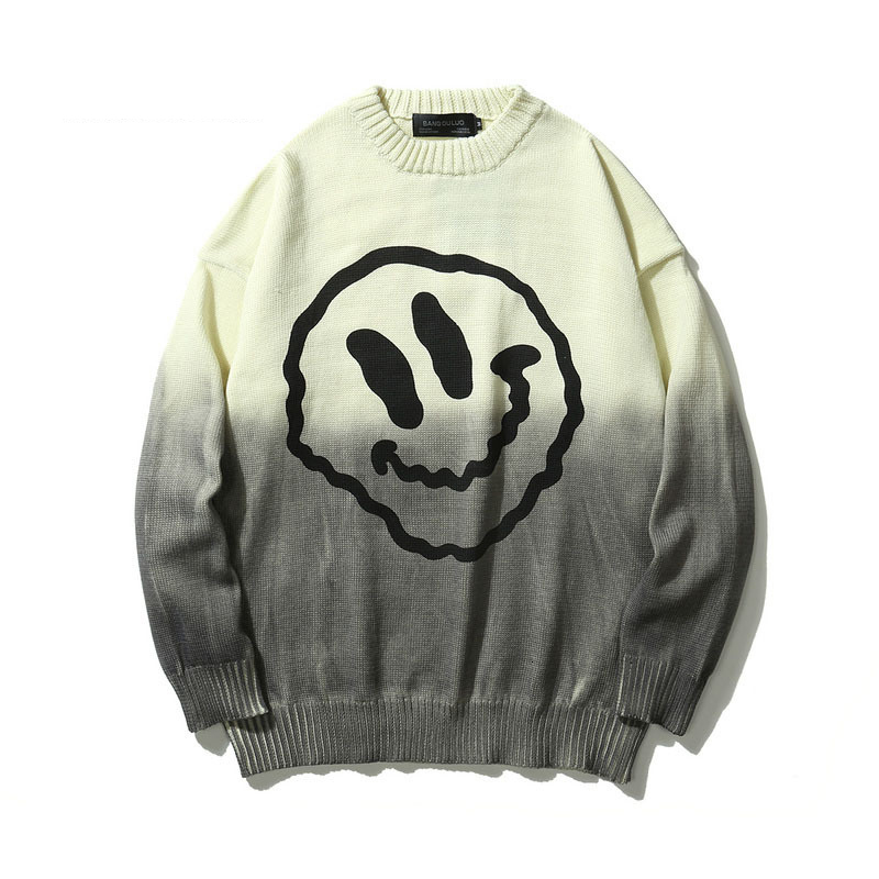 

2021 Male Sweater Harajuku Autumn Pullover Hip Hop Streetwear Smile Vintage Casual Clothing Big Sweaters P5pf, Games