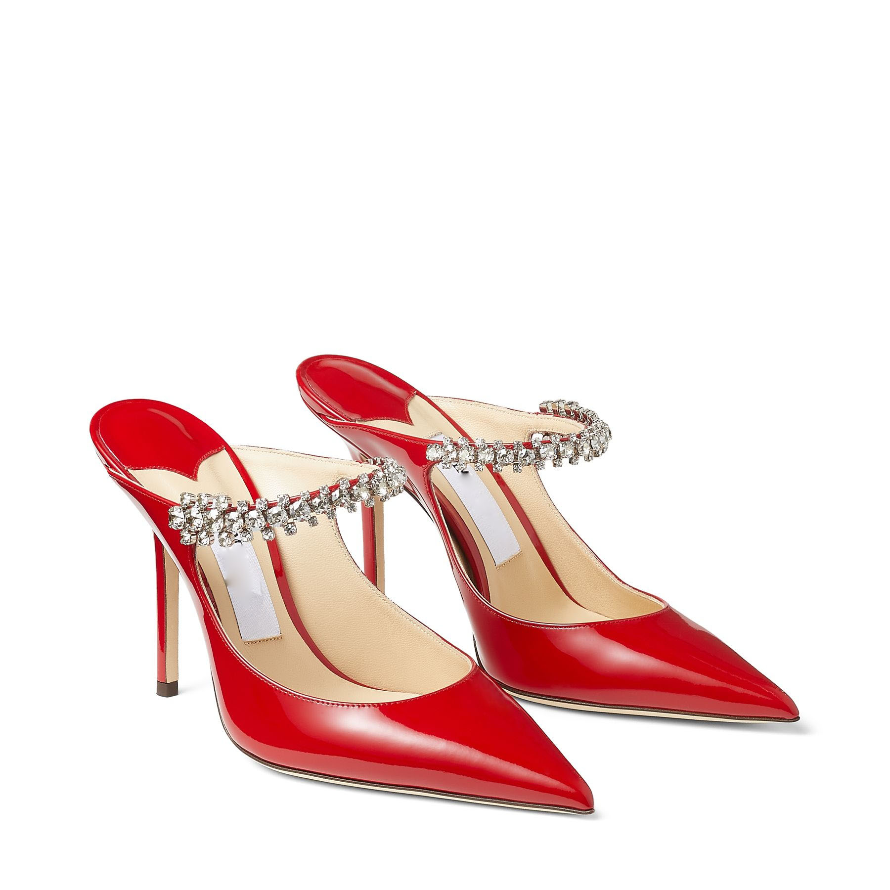 

Dress Shoes Luxurious Sandal Women's Pumps Bing Slipper Elegant High Heel Crystal Straps Stiletto Heels Sexy Pointed Toe Party Wedding EU35-43 With Box