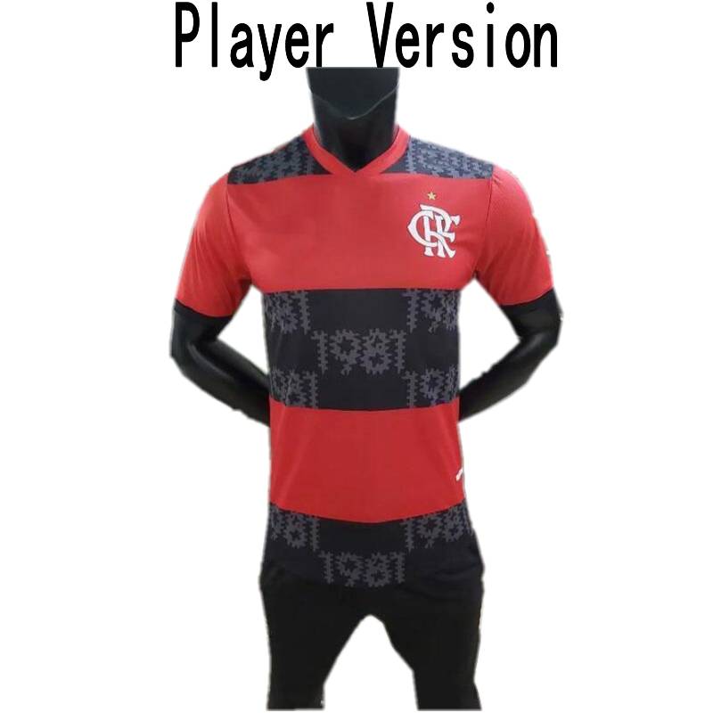

2021/22 Flamengo Player Version Soccer Jersey 2022 #9 GABRIEL B. GERSON DIEGO Jersey #7 E.RIBEIRO #21 PEDRO VITINHO Player Football Shirt, Black;yellow