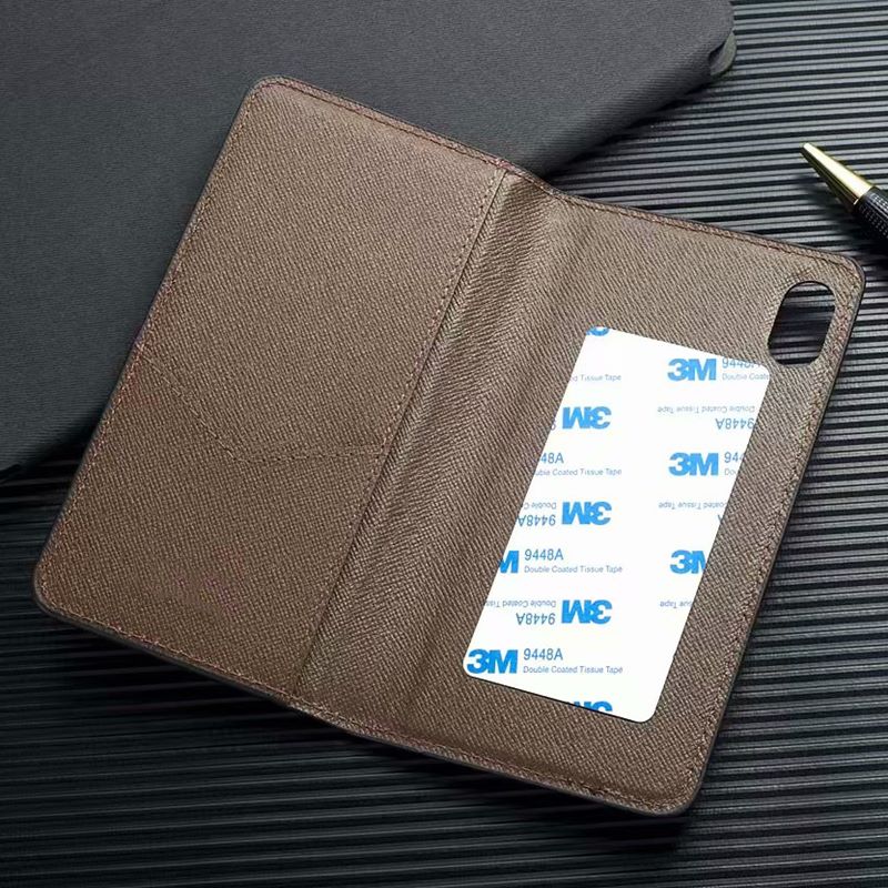 

For iphone 12 12pro max Phone Case Top Quality Fashion Leather Card Pocket Deluxe Designer Stick Phone Cover for Iphone 11pro max XS XR Xsma, Box