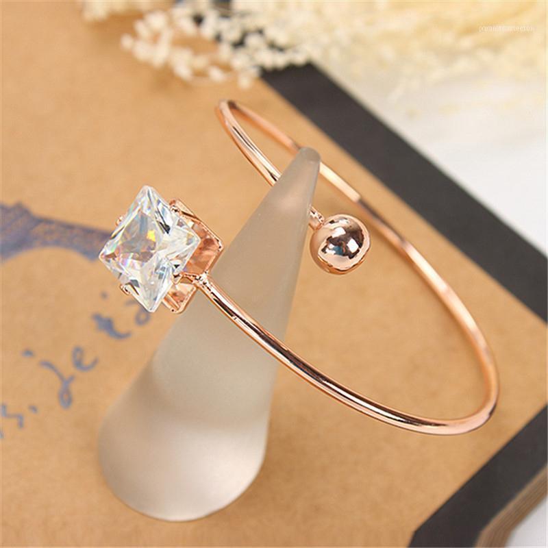

Bangle Crystal Zircon Open Cuff Bangles For Women Jewelry Gift Adjustable Size Bracelet Women1