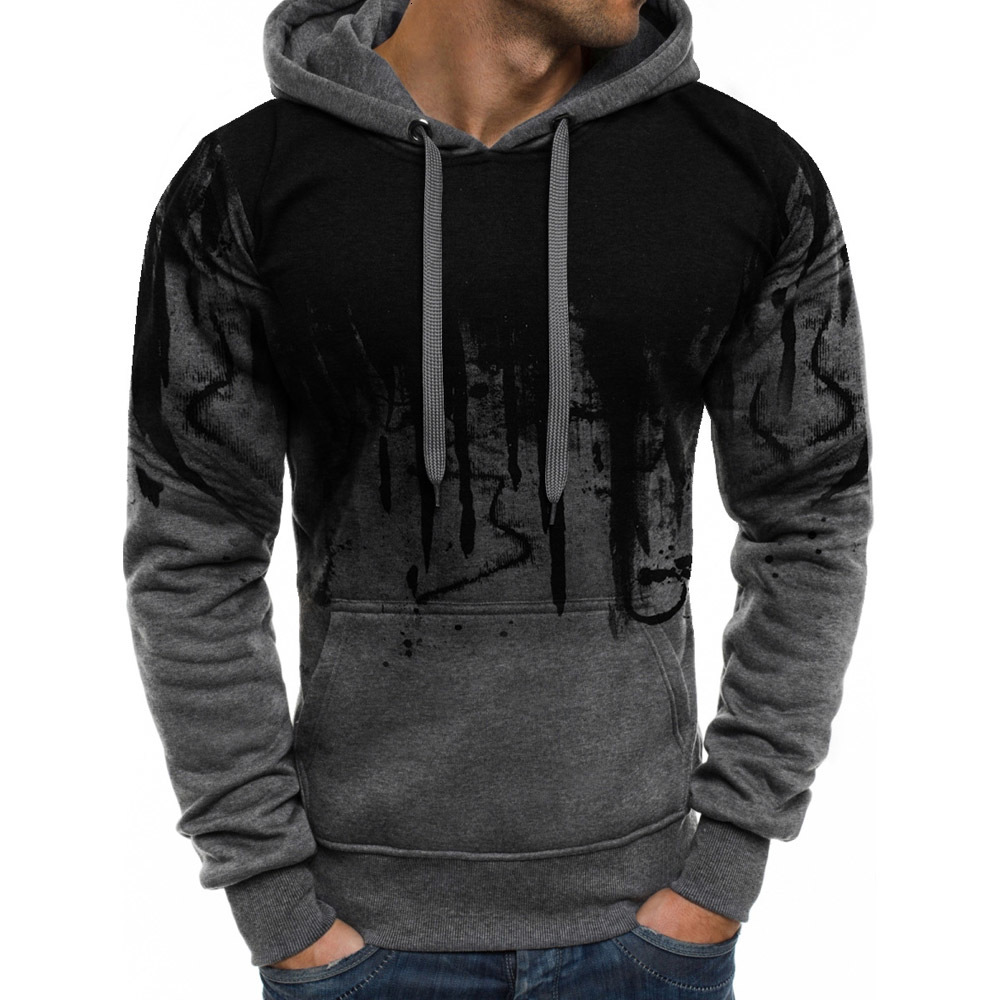 

2021 Dropshipping Male Casualties Solid Color Sweaty Print with Hoodies Hoody Hip Hop Train of Men's Masculine Style Clothes Xfpt, Red