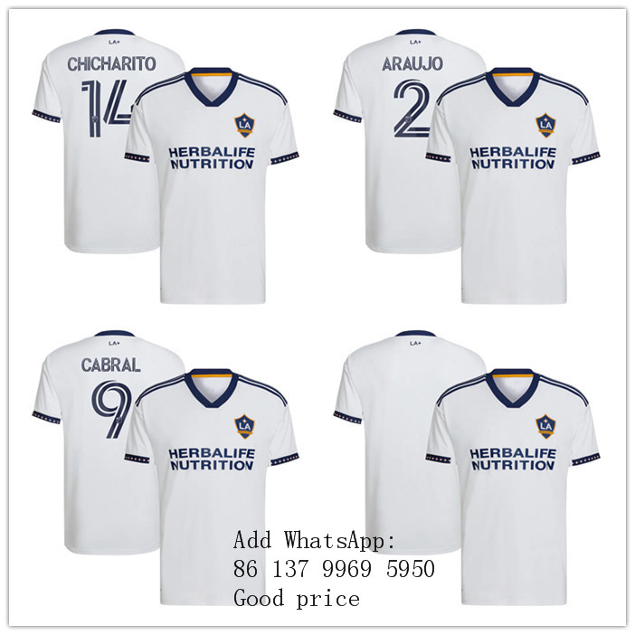 

Custom Mens women youth LA Galaxy 14 Chicharito 10 Douglas Costa 2 Julian Araujo 9 Kévin Cabral white 2021/22 New Heritage Authentic Player Jersey