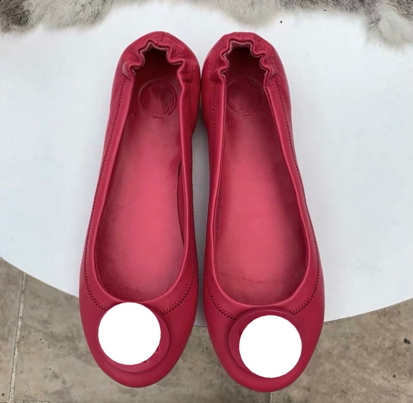 

Womens Dress Shoes Luxurys Designers 100% leather Single shoe women Soft spring and autumn style flat bottom comfortable low help boat Ladies size 35-42, Separate 1 shoe box