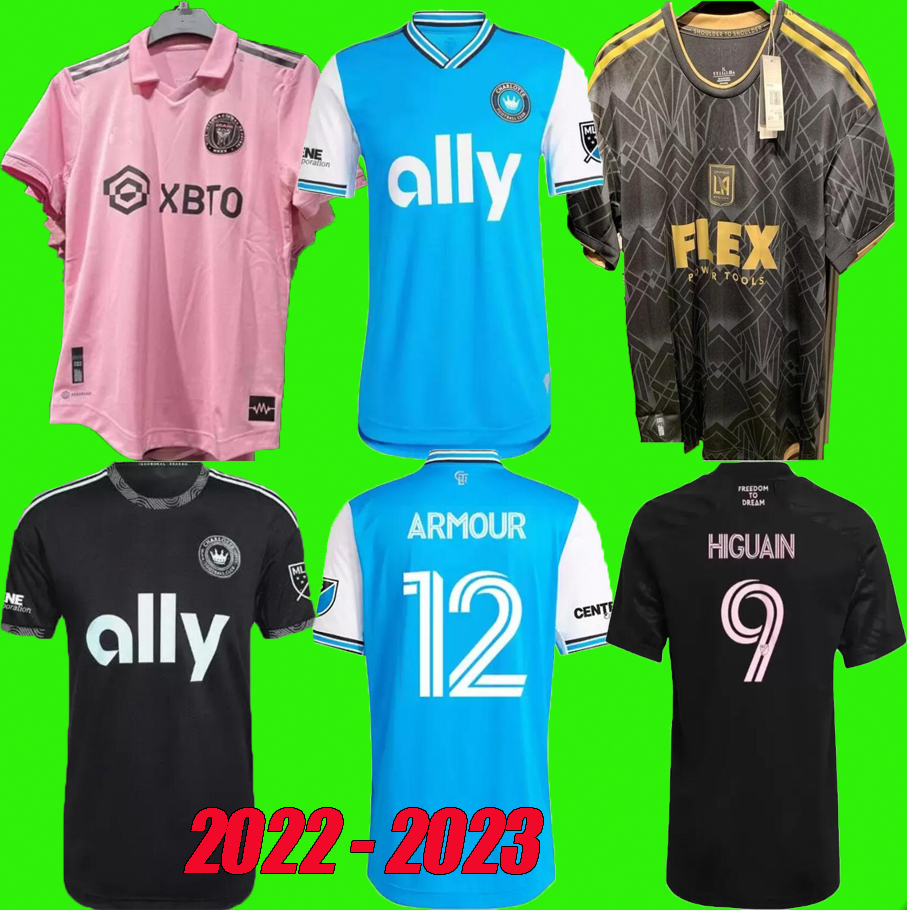 

Inter Miami BECKHAM Soccer Jerseys 2022 2023 LAFC Charlotte FC home pink MATUIDI HIGUAIN football shirts TRAPP men Kids kit 22 23 top, White