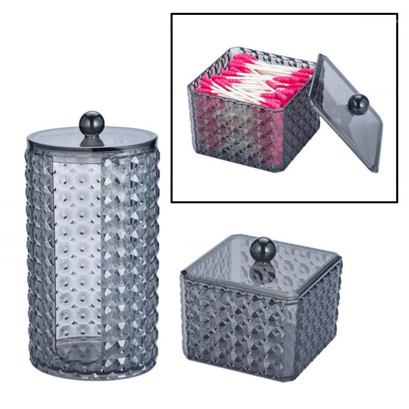 

Storage Bottles & Jars Qtip Dispenser Holder Glasses Bathroom, Premium Quality Acrylic Container For