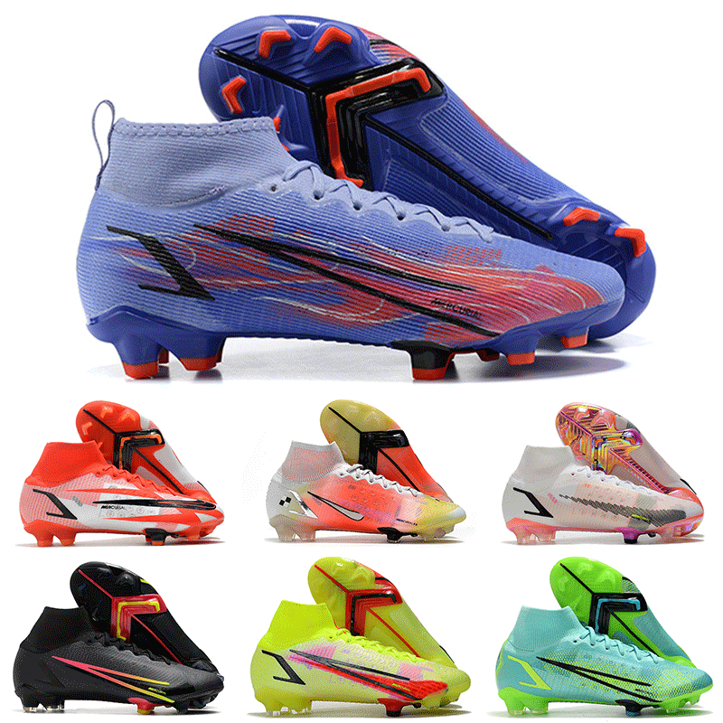

2021 Newest Mercurial Superfly 8 Elite FG Football Shoes High Quality Black White Red CR7 Mbappé Mbappe Soccer Cleats Boots Outdoor 39-45, I need look other product