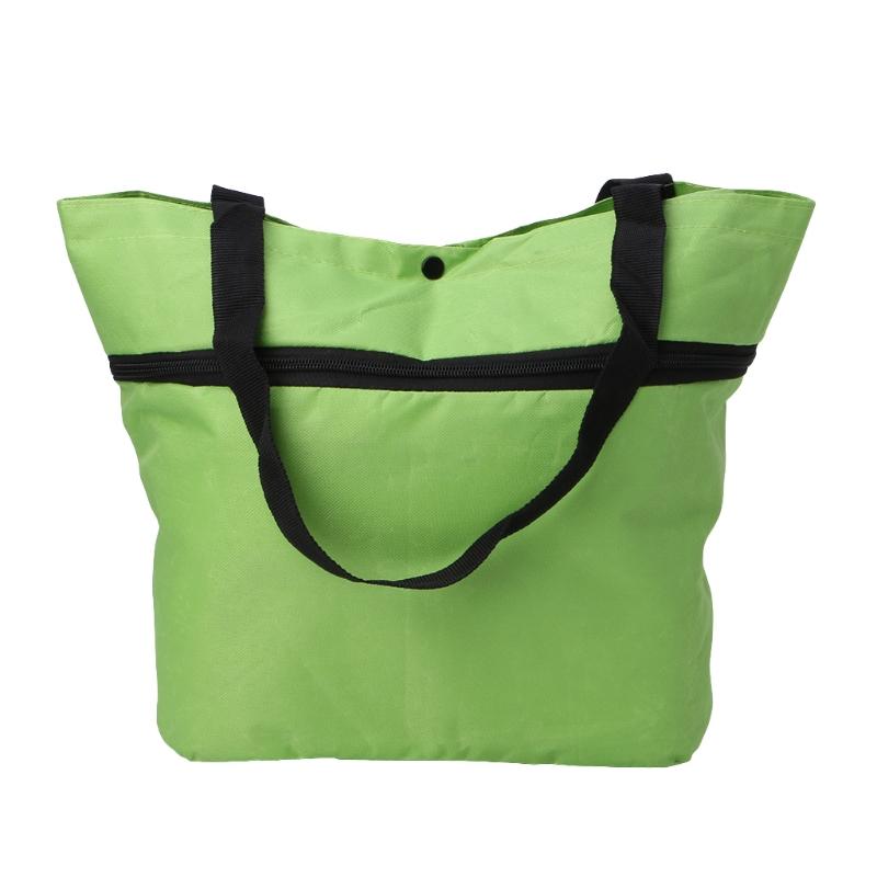 

Folding Fold able Shopping Trolley Bag Cart Grocery Handbag Tote Rolling Wheels, Orange