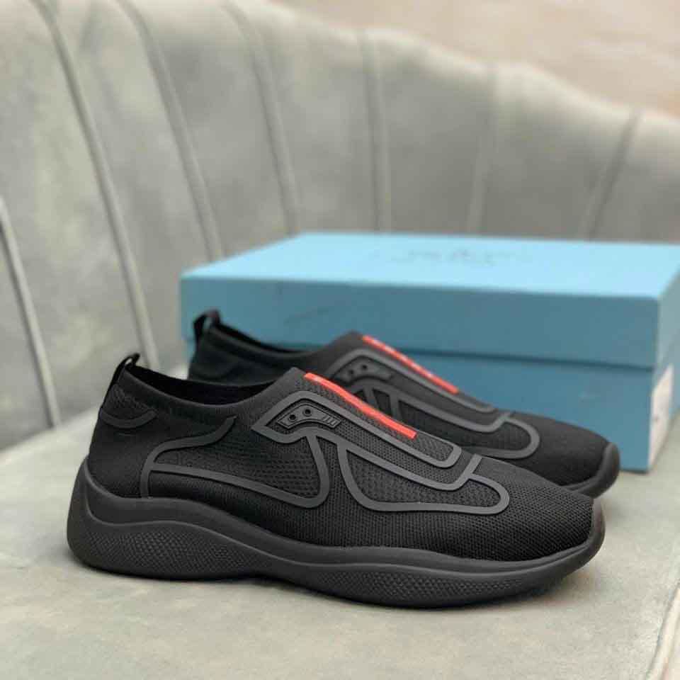 

Top Luxury Slip On America Cup Sneakers Shoes Mesh Leather Breathable Men Rubber Sole Fabric Men's Casual Walking Outdoor Sports With Box