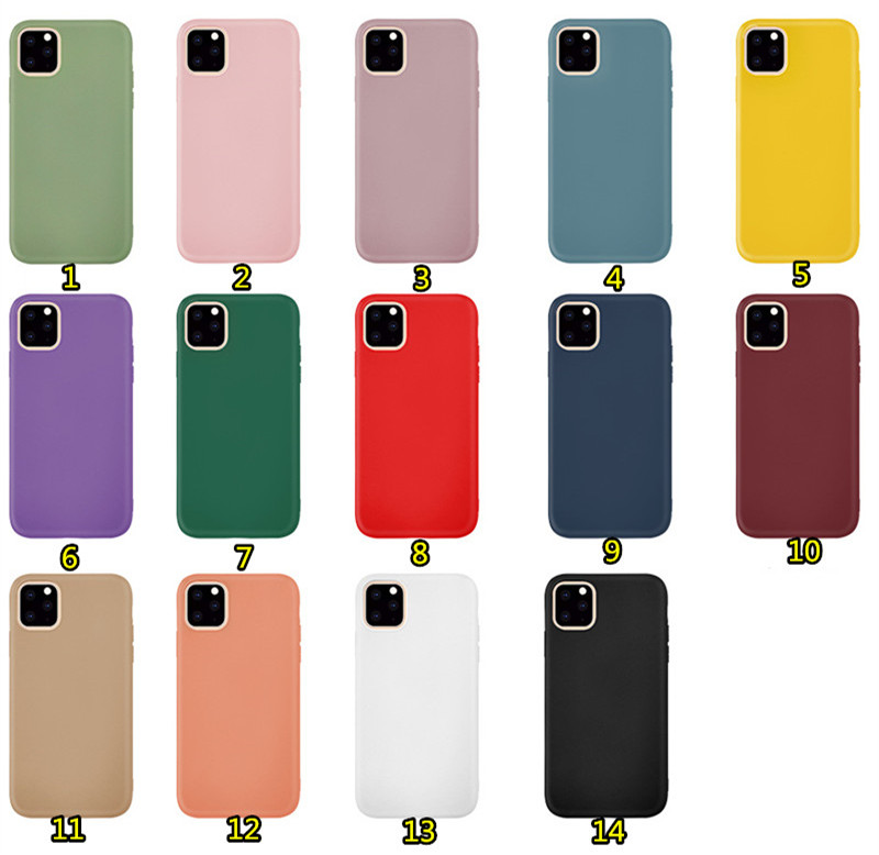 

1.5mm Matte Thick TPU Phone Cases Colorful Soft Back Cover Fine Hole Shockproof Protector for iPhone 12 pro max mini 11 11pro X Xs XR 6s 6plus 7 7p 8 8plus, Moq:5pcs one color