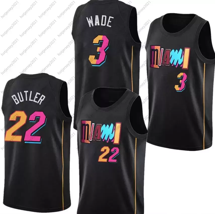 

Men Basketball jerseys Dwyane 3 Wade 22 Jimmy Butler 13 Adebayo 14 Herro 55 Robinson jersey, Jersey style