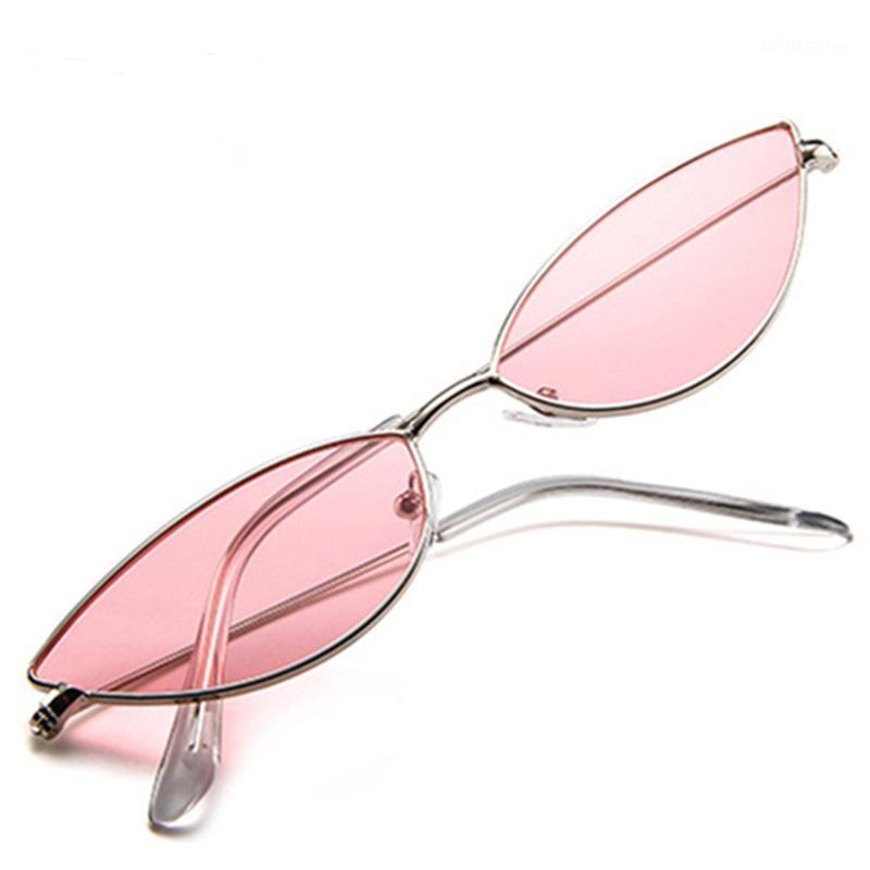 

Sunglasses 2021 Cute Sexy Cat Eye Women Retro Small Black Red Pink Cateye Sun Glasses Female Vintage Shades For UV400