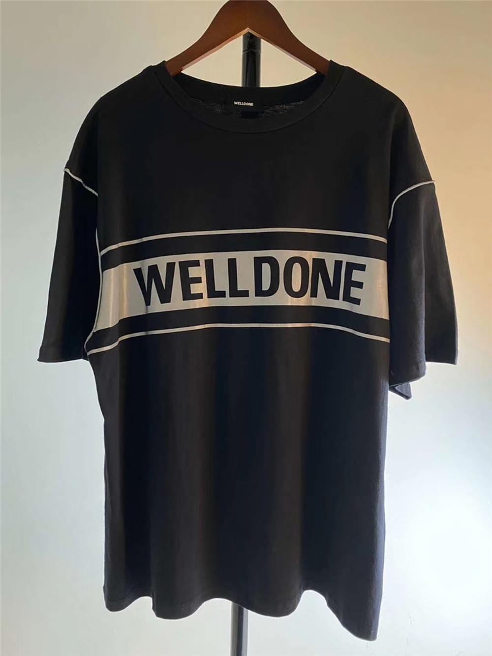 

2021 New Welldone Reflexivo Camisa t Das Mulheres Dos Homens Skate Alta Qualidade De Es Dimenses Um Tamanho We11 Feito Camisetas Top Tees V6