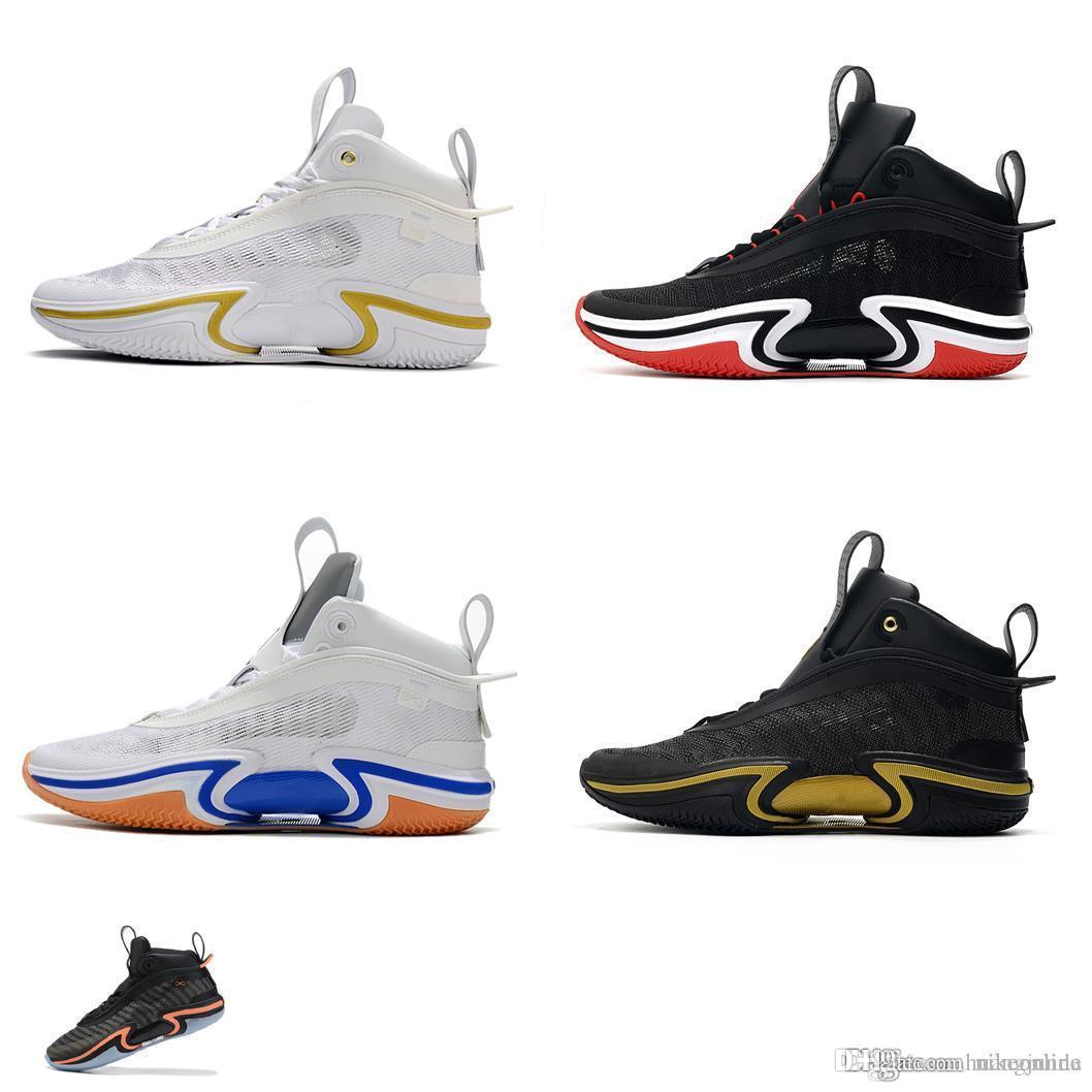 

Retro mens Jumpman 36 xxxvi basketball shoes xxx6 36s sneakers aj36 tennis White Gold Black Red Bred Blue kids lebron 19 trainer with box si