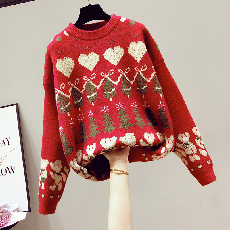 

2021 New Women's Sweaters, Printing Long Sleeve Straps, Turtlenecks, Christmas Sweater, Rags. Vq0v, Beige