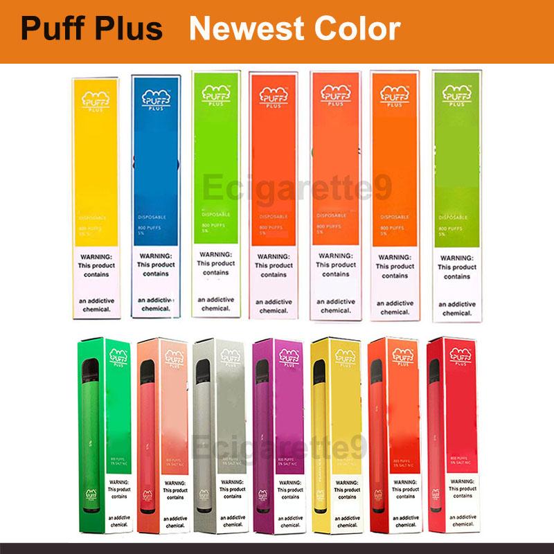 

20+ Newest Color Puff Bar Plus Puff Plus Vape 800 Puffs New Package Disposable Pod Device Vaporizer Empty Cartridges Puff Bar Price