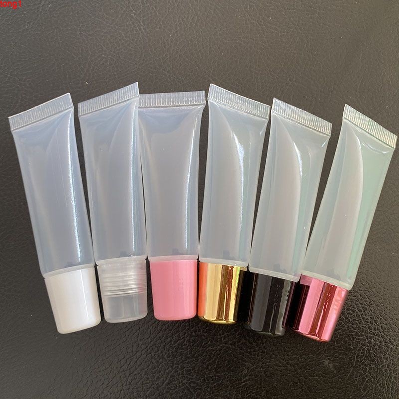 

50PCS Lip Gloss Tubes 15ml Containers Empty Balm Refillable Cosmetic Squeeze Lipgloss Tubesgood qty