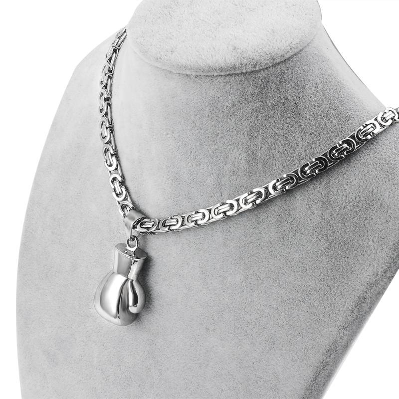 Pendant Necklaces Stainless Steel Necklace Chains For Men&#039;s Women Silver Color Byzantine Imperial Chain Jewelry Gift Wholesale-image-708526152