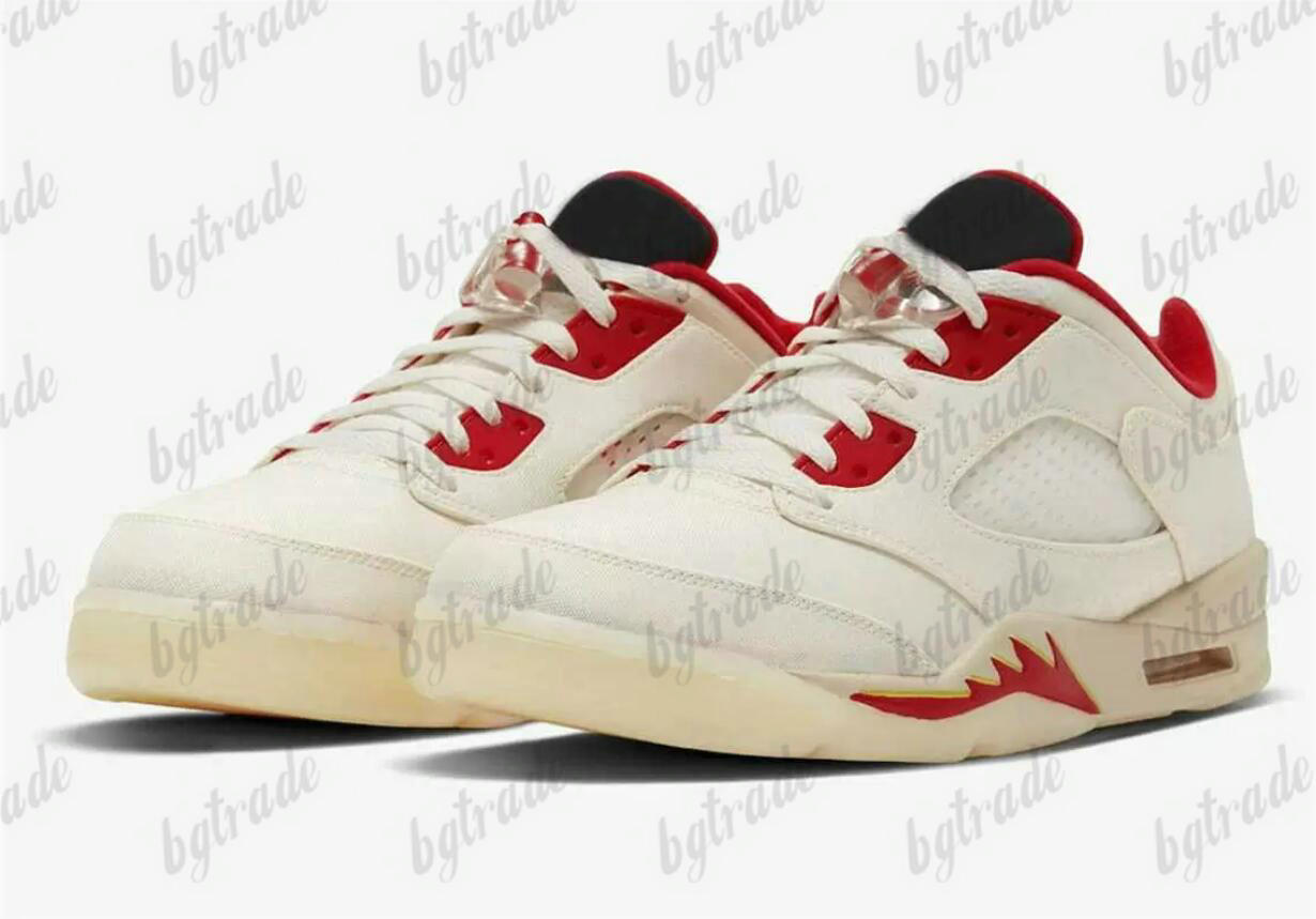 

5 Low 5s CNY Chinese New Year Basketball Shoes For Men Sail Chile Red Opti Yellow Pearl White Trainer Sports Sneakers
