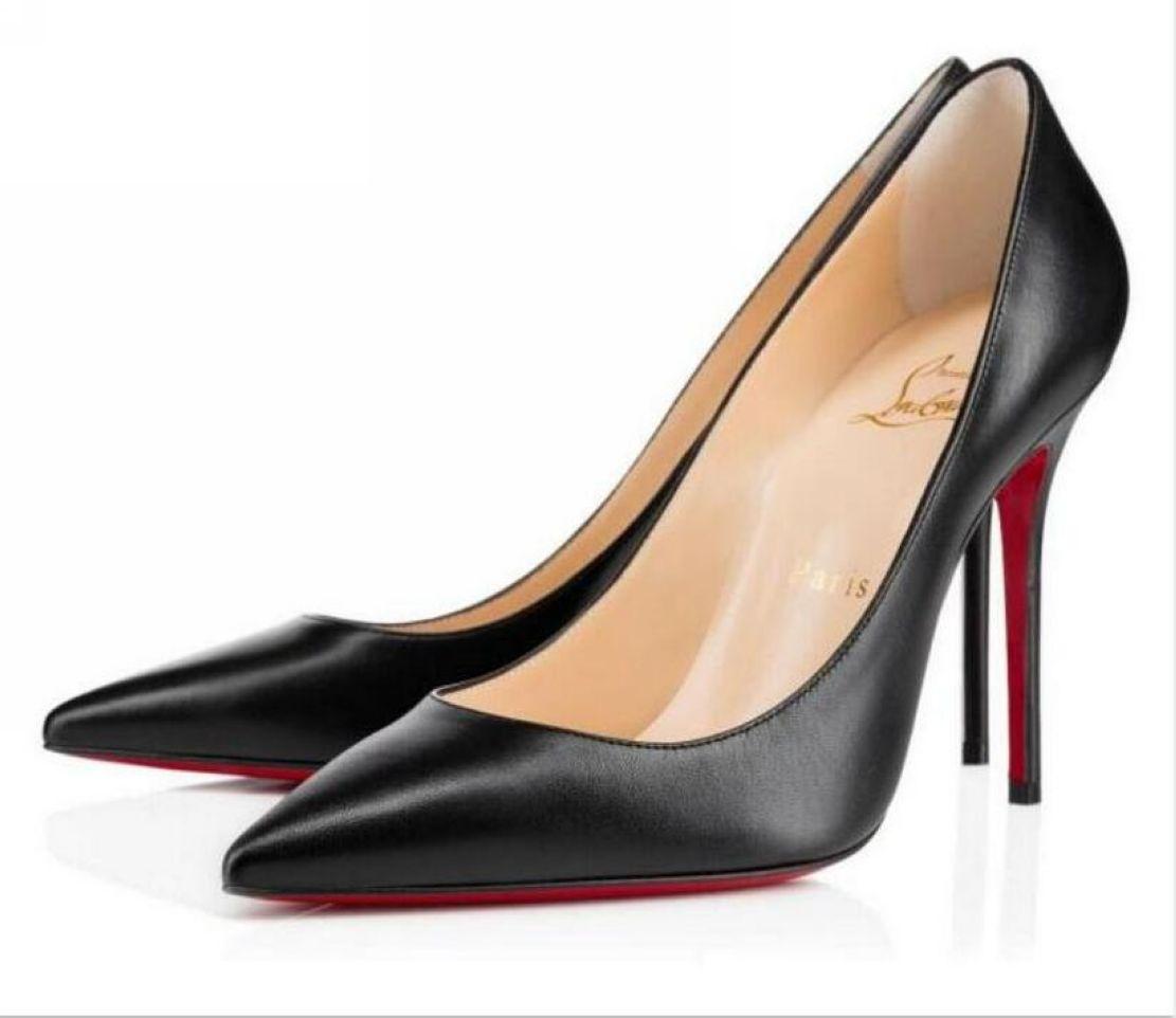 

L10 Louboutin Christian women shoes high heels Red Bottoms Leather Pointed Toes Pumps outdoor bottoms Dress shoes EUR:35-42, Black;white