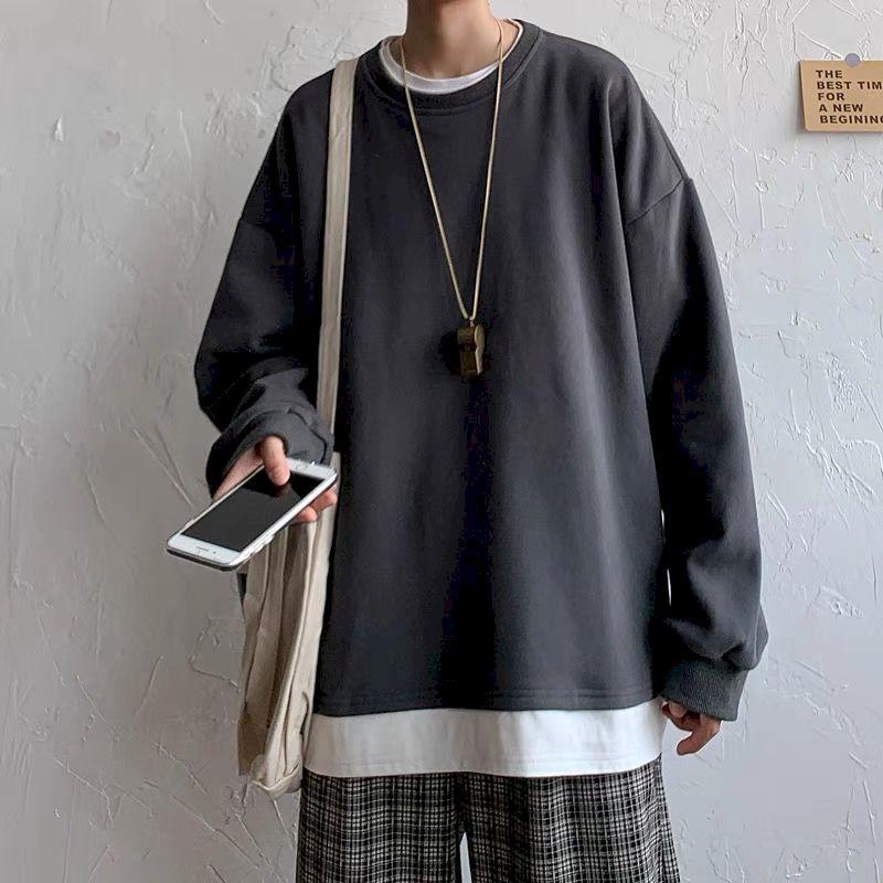 

Men's T-Shirts Foufurieux Autumn Long Sleeve T-Shirt Men Basic Tee Shirt Oversize T Casual O-neck Tshirt Arrival 2021 Gothic, Beige