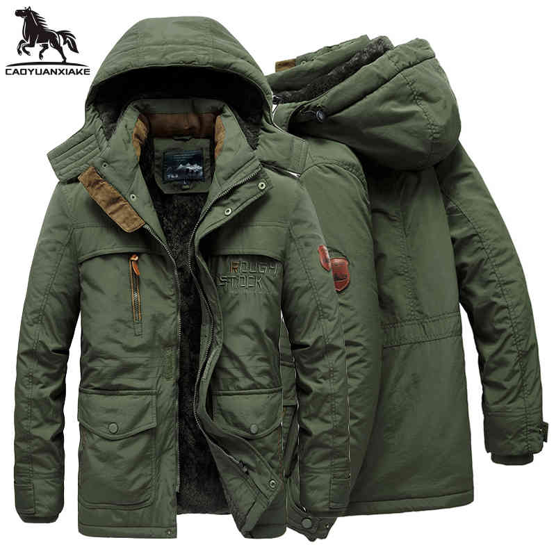 

winter parka men et mens plus veet men hooded windbreaker coats men's casual warm ets coat detachable hat l-6xl 8186, Black