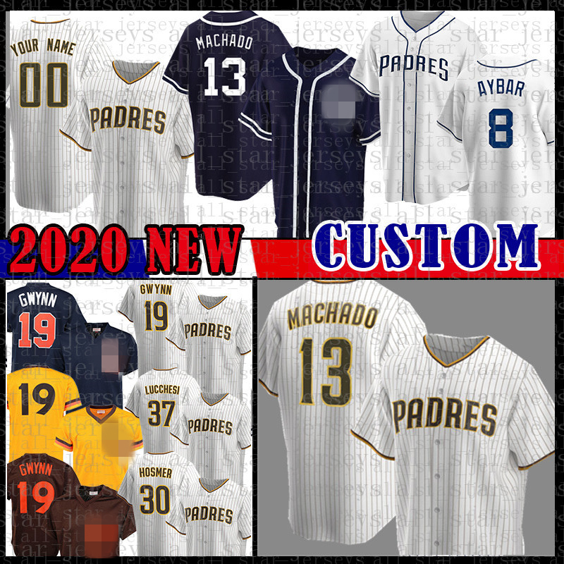 

San Custom Diego Manny Machado Baseball Jersey Chris Paddack Greg Garcia Franmil Reyes Tony Gwynn Fernando Tatis Jr. Trevor Hoffman Hosmer, Blue;black
