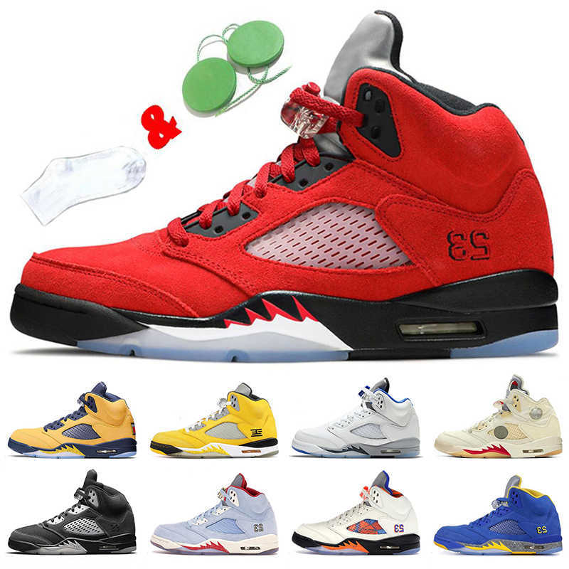 

2021 Raging Bull Jumpman 5 5s Basketball Shoes Fashion Sneakers Sail International Flight Light Aqua Oregon Ducks Mens Womens Trainers, C46 raging bull 40-47