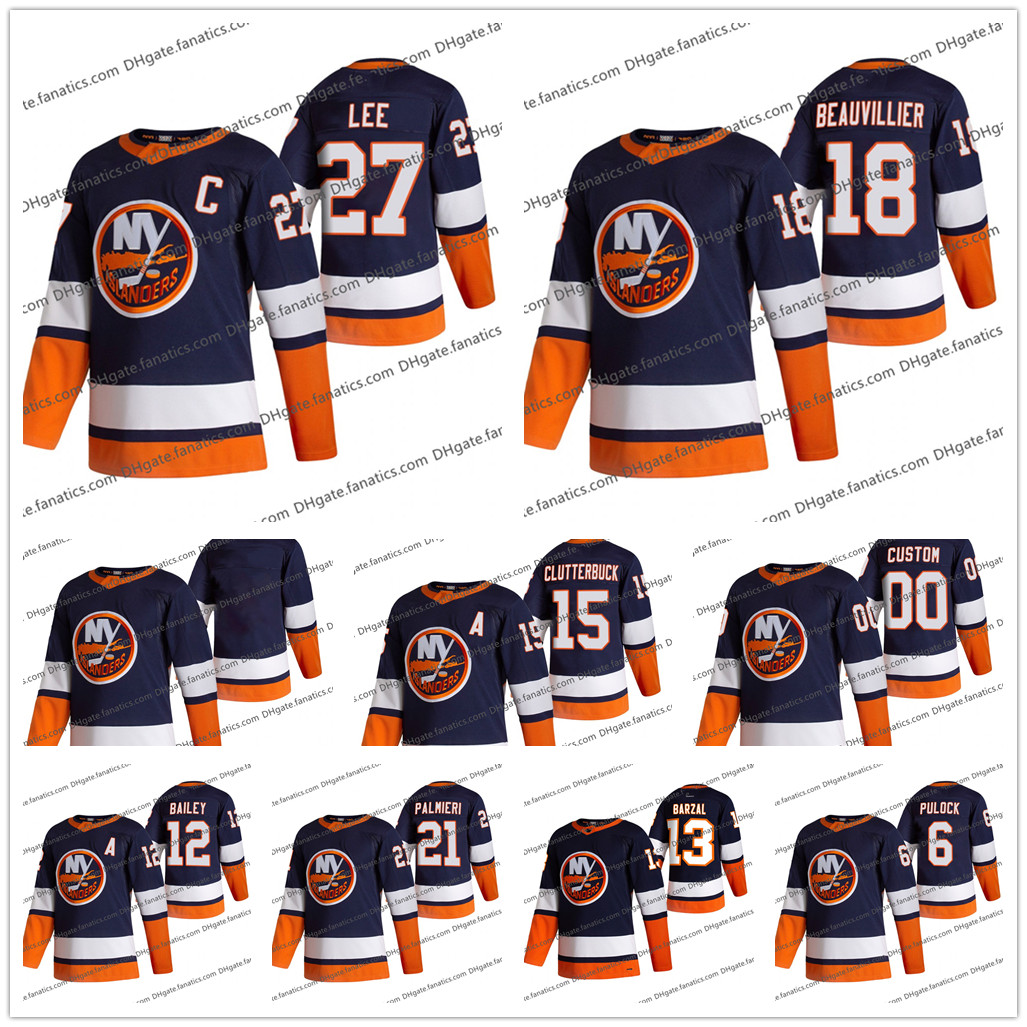 

Custom Anders Lee New York Islanders 2021 Reverse Retro Jersey Josh Bailey Cal Clutterbuck Brock Nelson Ryan Pulock Mathew Barzal John Tavares Mens Womens Kids, 53 casey cizikas