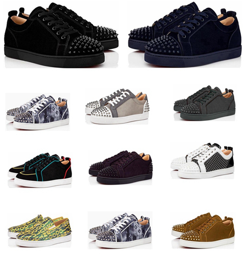 

2021 tops Designers shoes Women Mens Designer Red Bottoms Shooes Genuine Leather Bottom Spikes Shoe Loafers Platform Sneakers