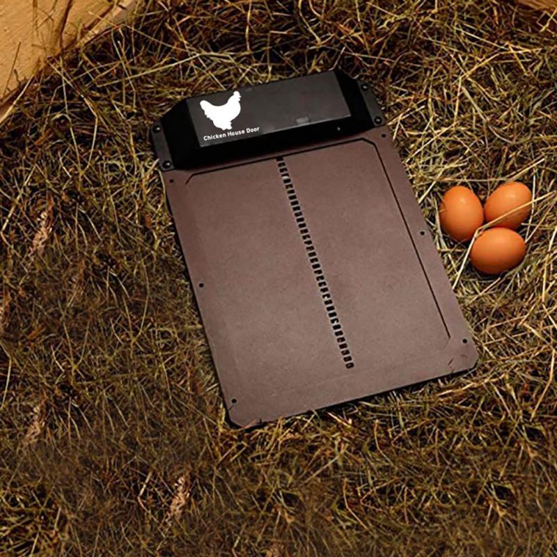 

Cat Carriers,Crates & Houses Automatic Pet Chicken Coop Door Opener Light Sensitive Magnetic Household Eggs Auto Guard Coopdoor Night Mornin