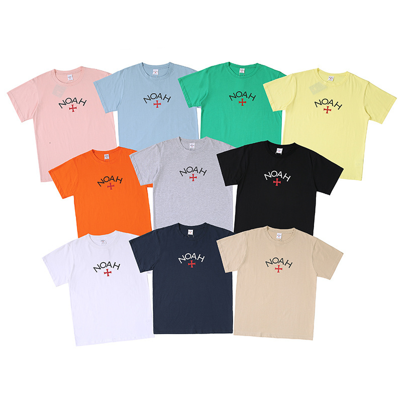 

2021 New Best Version 1:1 Noah+ Classic Printed Women Short Sleeve Shirts Tees Hiphop Skateboard Men Casual Cotton t Shirt Y9mp