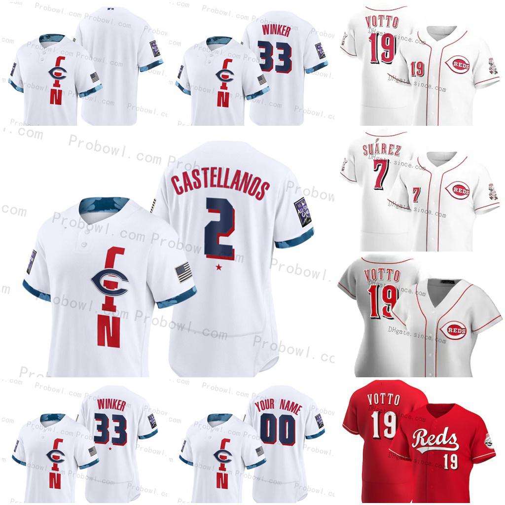 

2021 All-Star s-6xl Nick Castellanos Jersey Cincinnati Aristides Aquino Men/Women/kids Joey Votto Raisel Iglesias Winker Eugenio Ken Griffey, As pic
