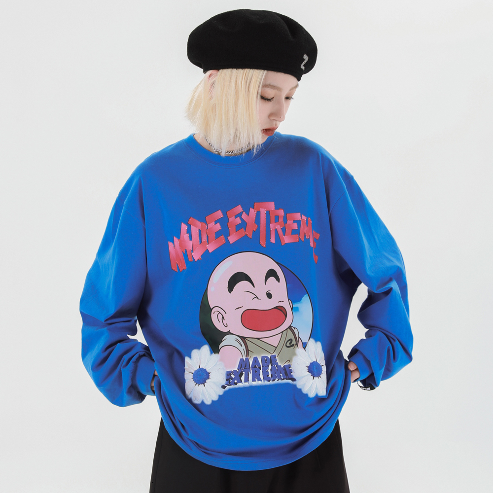 

New Long Sleeve 2021 Fashion Harajku Japanese Kawaii Tshirt Oversize Cute Graphic Tees Streetwear Shirt Womenclothing Yho8, White