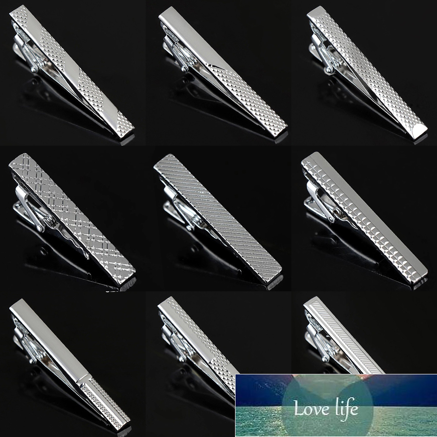 

Tie Clips for Men Simple Fashion Style Stripe Metal Tone Simple Bar Clasp Practical Necktie Accessories Clasp Tie Pin Mens Gift