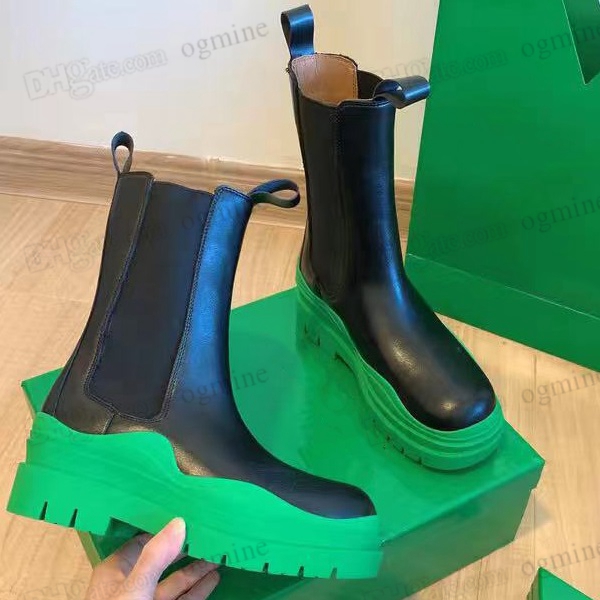 

High quality Womens Designer Boots Leather Martin Ankle Chaelsea Boot Fashion Non-slip Wave Colored Rubber Outsole Elastic Webbing Luxury Comfort Exquisite, Hello