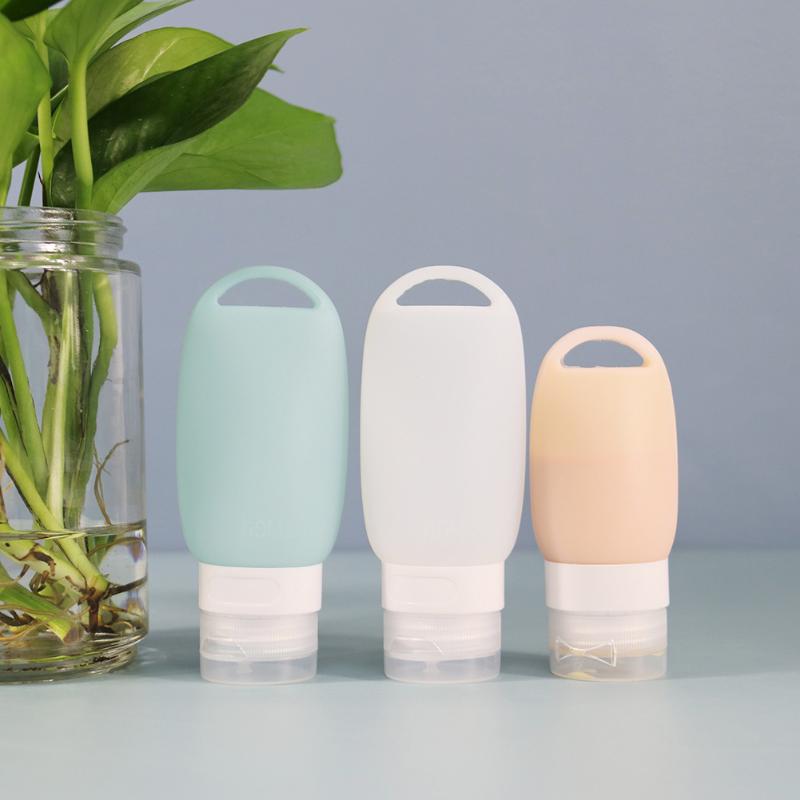 

Travel Bottles Alcohol Containers Refillable Bottle Plastic Carabiner Hook Bottle With Container Travel Portable Soap