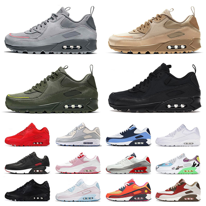 

90s Running Shoes Surplus Day of the Dead Trail Team Max Black Gold Off Sports Bacon Flyleather Wolf Grey Good Original Sneakers Men Women Trainers Air White Red Camo, B2 light smoke grey 40-45